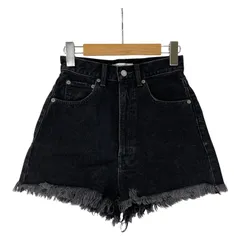 MOUSSY マウジー デニムショートパンツ size0/ブラック