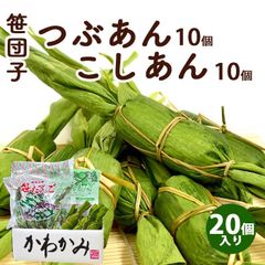 【送料無料】 笹団子 新潟 | 笹だんご こしあん 10個 つぶあん 10個 合計20個入り | ささだんご 餅菓子 草餅 よもぎ だんご 和菓子 あんこ お取り寄せ スイーツ ギフト 年始 挨拶 帰省暮 お土産 通販 新潟名物 新潟銘菓