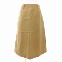 マーガレットハウエル MARGARET HOWELL 美品 23SS COTTON LINEN TWILL SKIRT MHL ワークスカート フレア ロング 麻 リネン混 1 S オリーブ 578-3132006 /TZ