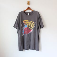 anvil ボディ Tシャツ インディアンヘッドプリント チャコールグレー XL （w-6520530）