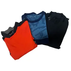 z1282 UNDER ARMOUR アンダーアーマー アンダーシャツ 3点セット メンズ①