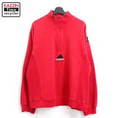 00s adidas EQIPMENT LIMITEDEDITION ハーフジップ スウェット トレーナー メンズ 表記Lサイズ