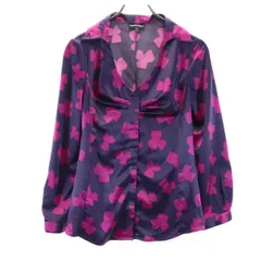 エンポリオアルマーニ 長袖 シャツ 40 パープル系 Emporio Armani レディース 古着 【240204】