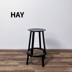【未使用品】HAY REVOLVER BAR STOOL LOW H65 BLACK