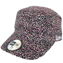 【ニューエラ正規品】ニューエラ NEWERA ワーク＆ミリタリーキャップ WM-01 フラワー 帽子 ブラック　7 1/4サイズ(商品番号：N0005277)