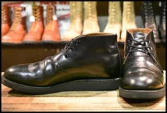 ポストマンチャッカブーツ レッドウィングブラック 27.5 US9.5 USA製 ポストマンチャッカブーツ レッドウィングブラック 27.5 US9.5