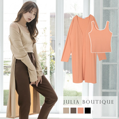 JULIA BOUTIQUE（ジュリアブティック）【トップス】2点セット・ノースリーブトップス×ロングカーディガン
