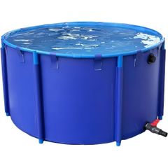 養殖用プール ラウンド池 キャンバス 1.2*1m 養魚池 大型水槽 キャンバス 魚キャンバスプール キャンバス魚の池 厚みのあるPVC