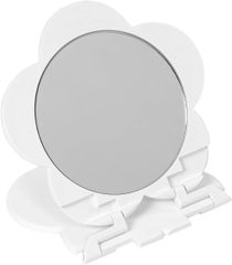 ☆フォローで全商品5％オフ☆【未開封】MARY QUANT(マリークヮント) コンパクト ミラー ホワイト　卓上ミラー 鏡 折り畳み