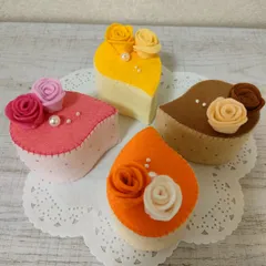 フェルト de ４種のケーキ♪