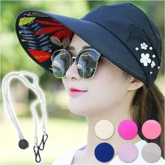 ☆ 日よけサンバイザー lyhat153 サンバイザー レディース つば広 日よけ帽子 サマーハット ハット ツバ広 折りたたみ 折り畳み UV対策 UVカット 日焼け対策 紫外線対策 メッシュ 蒸れにくい 通気性 大きいサイズ ガーデニング 夏用 外出