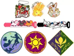 【中古】グッズセット 全8種セット カラフルラバーCollection 「一番くじ Disney Dreaming Celebration」 F賞 