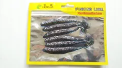 やわらか素材　シャッドテール　ワーム　[ブラック]　黒色　9cm　4.2g　6本