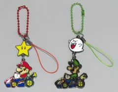 【中古】ストラップ 集合(マリオカート) ペアストラップ(2個セット) 「スーパーマリオ」 ユニバーサル・スタジオ・ジャパン スーパーニンテンドーワールド限定