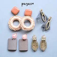 D-1 カジュアルハンドメイドピアス/イヤリングアソート