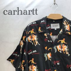 carhart カーハート WIP BLACK JACK シャツ L ブラック オープンシャツ 半袖 メンズ