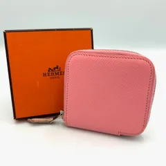 ❤未使用品❤アザップミニ シルクイン ローズテキサス コインケース エルメス U エルメス/コインケース/アザップコンパクトシルクイン/ローズ