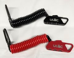 ROCKBROS(ロックブロス)  3桁ダイヤルロック 自転車用鍵 ULAC　ワイヤーロック  ダイヤルフック ブラック　レッド　2個セット
