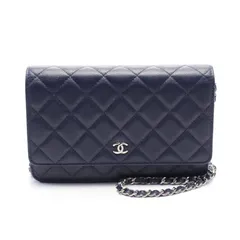 シャネル CHANEL ショルダーバッグ マトラッセ AP0250 ネイビー キャビアスキン(グレインドカーフ) マトラッセ チェーンウォレット レディース Used A