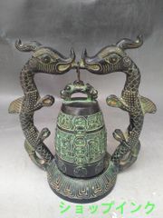 銅器 鷹 文房具 茶道具 装飾品 工芸品 美術品 置物 - メルカリ