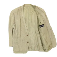 90s イッセイミヤケ Vintage ISSEY MIYAKE コットン ニット カーディガン ジャケット Vネック ブレードカラー 上着 1992年 92aw Archive ビンテージ オールド サイズM ベージュ メンズ YBA11のサムネイル