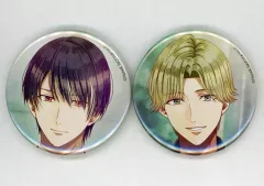 【中古】バッジ・ビンズ アダージュ＆フィン 描きおろし缶バッジ2個セット 「Switchソフト スチームプリズン -Beyond the Steam-」 アニメイト購入特典