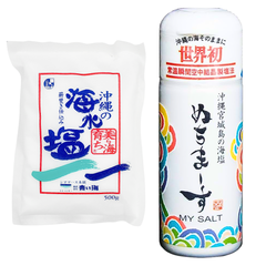 「ぬちまーす マイソルト 30g」「沖縄の海水塩美ら海育ち 500g」の特選セット