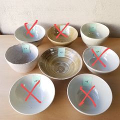 ✻【試作処分品】碗 二種 組み合わせ自由（  鉢 平碗 茶碗 碗 抹茶碗 飯碗 どんぶり鉢 作家 ） 商品番号250（⑨～⑯）写真掲載
