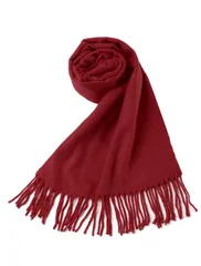 uxcell マフラー ニット スカーフ ロング 長方形 無地 カジュアル オシャレ ストール 秋冬 暖かい レディース ワインレッド ニット 180 x 30cm
