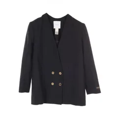 Patou | テックウール製 ノーカラーダブルブレストジャケット