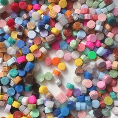 シーリングワックス ミックスカラー ランダム 100粒 シーリングスタンプ ワッ