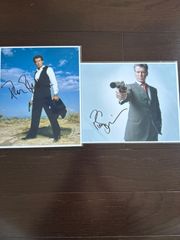 ピアースブロスナン 直筆サイン 保証書付 映画 写真 額縁付 007