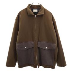 美品】Weyep ウィエップ アースカラー 切替ジップブルゾン ジャケット 