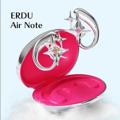ERDU 耳度 -Air Note- オープンイヤー マグネティックジュエリー イヤーフック・イヤホン (レッド 改訂版)