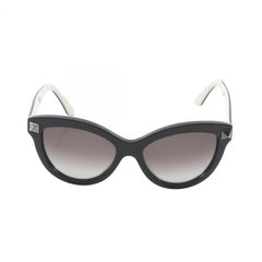 ヴァレンチノ Valentino サングラス ブラック/ホワイト その他 サングラス レディース Used A