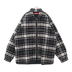 SUPREME (シュプリーム) 24AW Quilted Flannel Zip Up Shirt キルテッド フランネル ジップ アップシャツ ジャケット ブラックのサムネイル