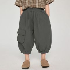 パンツ キッズ 子供服 春秋 ワイド バルーン サルエル パンツ ボトム 7分丈 ウエストゴム ボリューム 男の子 キッズ ゆったりサーカスパンツ ジュニア100 110 120 130cm changguo37