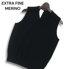 【新品 未使用】 good day グッドデイ 秋冬 メリノ ウール100% Vネック ニット ベスト Sz.M メンズ 黒