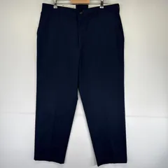 古着 レッドキャップ RED KAP ワークパンツ テーパード ワンポイントロゴ 長ズボン チノパン センタープレス w38 L32  ネイビー メンズ