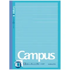 （まとめ買い）コクヨ キャンパスノート プリント貼付用 中横罫(ドット入り) B罫30枚 ノ-3HBT 【5冊セット】