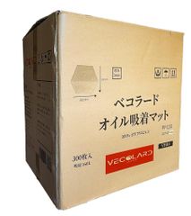 べコラード　オイル吸着マット　VF014　40cm×50cm　厚さ2mm　300枚入り　50cm辺の中央にミシン目入り