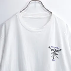 80〜90s Holy Cross ホーリークロス大学 エンブレム ボーダーデザイン Tシャツ カレッジ CREW アメカジ ホワイト ヴィンテージ 半袖 ビンテージ USA アメリカ古着 メンズM相当