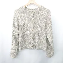 ◇ ⊇ ehka sopo エヘカ ソポ 長袖 カーディガン サイズF ベージュ　ブラウン レディース E  【1409100046663】