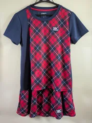 セントクリストファー　赤と白チェック Tシャツとスカートセット セントクリストファー 赤と白チェック Tシャツとスカートセット