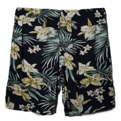 ハーフパンツ メンズ ショートパンツ サマーショーツ アロハショーツ アロハパンツ ショーツ ALOHA アロハ 花柄 メンズ レーヨン100% 水陸両用 水着 ハーフパンツ リゾートスタイル リゾートパンツ アロハハーフパンツ RB-12
