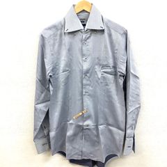 ✨美品✨ renoma HOMME レノマオム　メンズ　長袖シャツ　ビジネスシャツ　ブルー系　サイズL