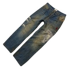 KARAKURI TAMASHII 絡繰魂 和柄龍虎刺繍デニムパンツ W38 - メルカリ