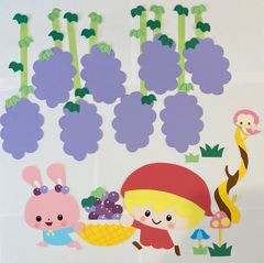 壁面製作　ぶどう　秋