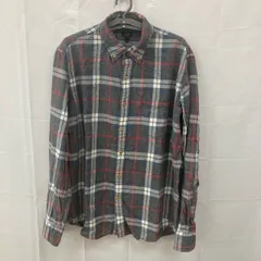同梱4点　U195 A76 RR1 J40 ジェイクルー L アメリカ古着 コットン 胸ポケット ボタンダウン 長袖シャツ グレー系 J.CREW メンズ