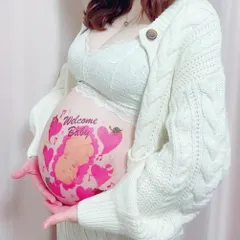 マタニティフォトシール ベリーペイント タトゥーシール 練習用シール付　Z